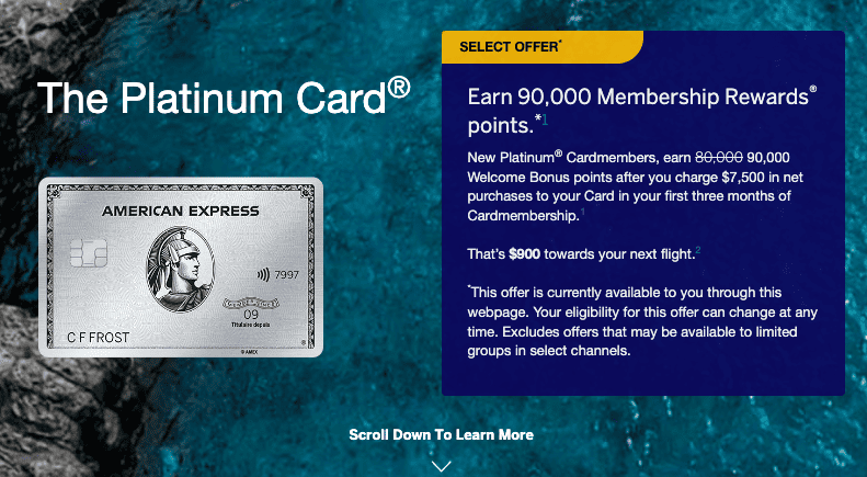 Amex platinum