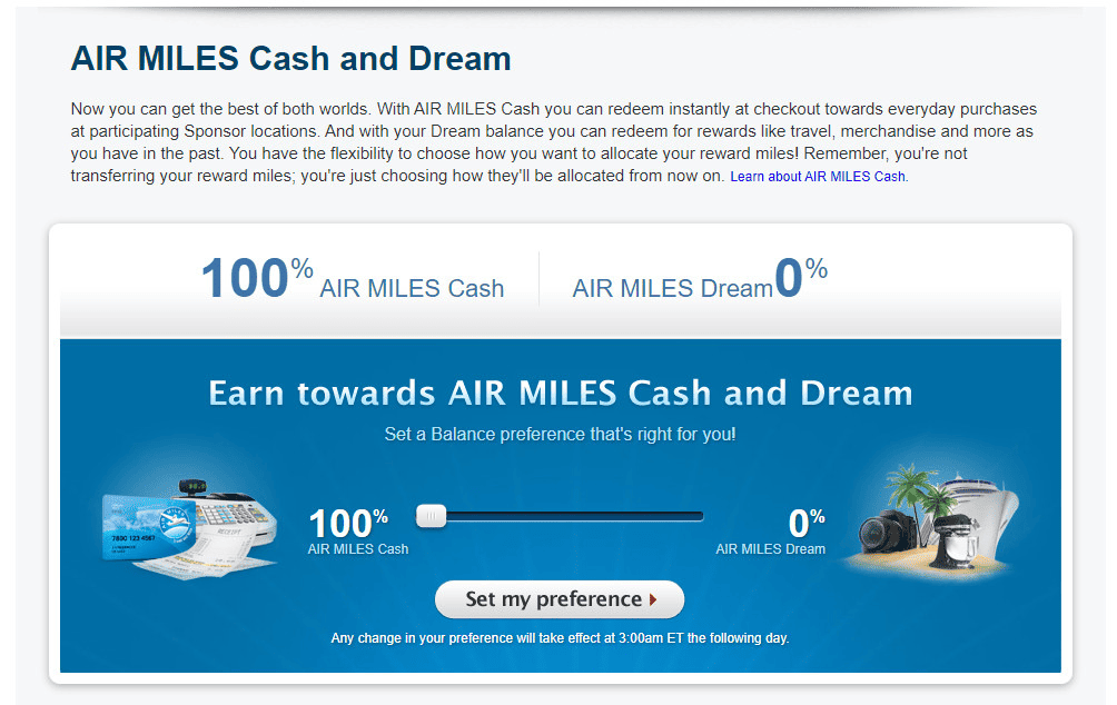 Air Miles Cash