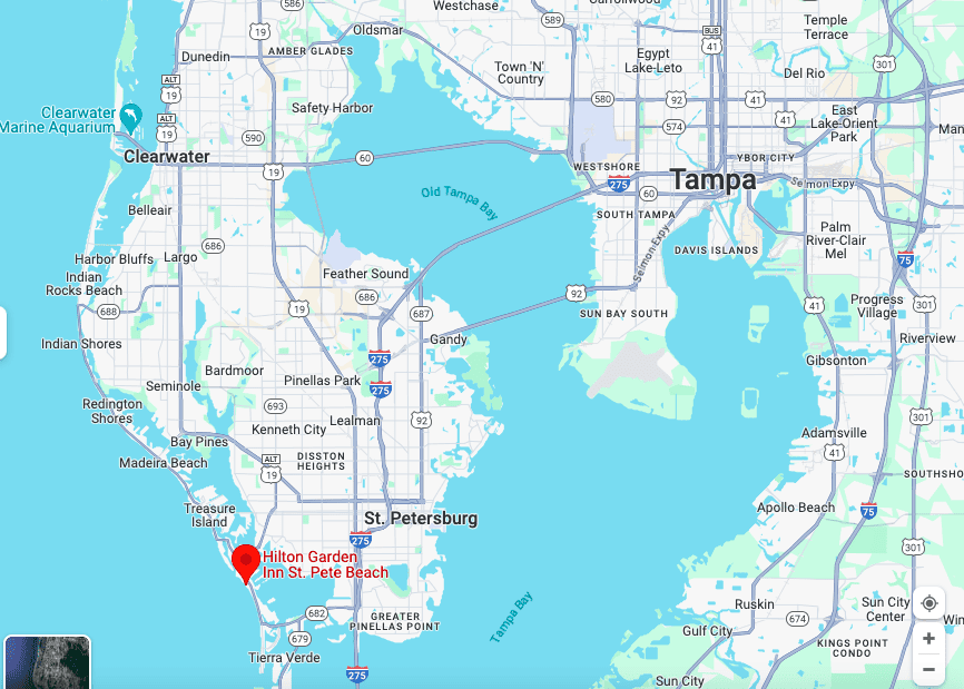 Map of TampaBay