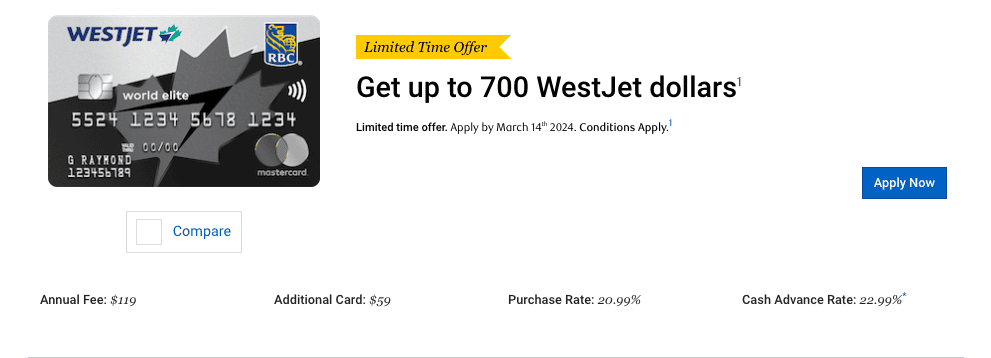 WestJet WE MC